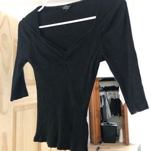 Topshop deep v shirt